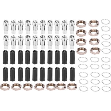 20 Stück 3 mm hohle Messing-Diodenlampenfassungen für elektronische Montage und industrielle Komponenten F3