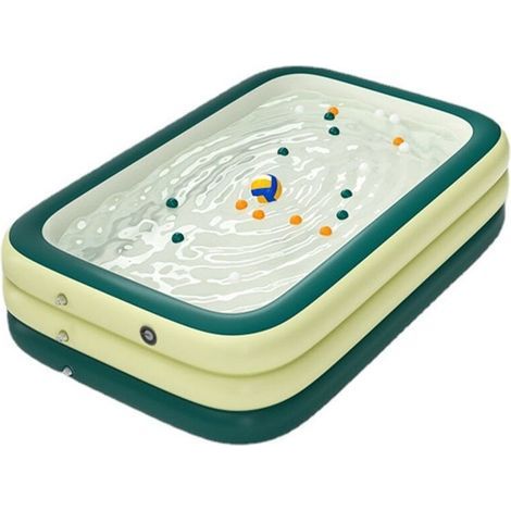 AIPERQ Piscine Gonflable familiale pour Enfants et Adultes - Piscine de Jardin familiale - 1.5m - Trous de drainage (1/4)