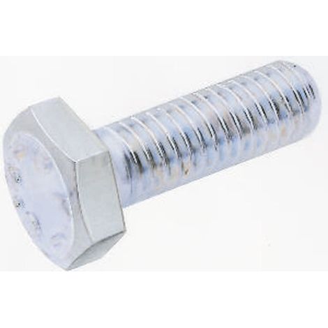 Vis à tête hexagonale, Acier Galvanisé et passivé, M5 x 12mm ( Prix pour Sachet de 100 )