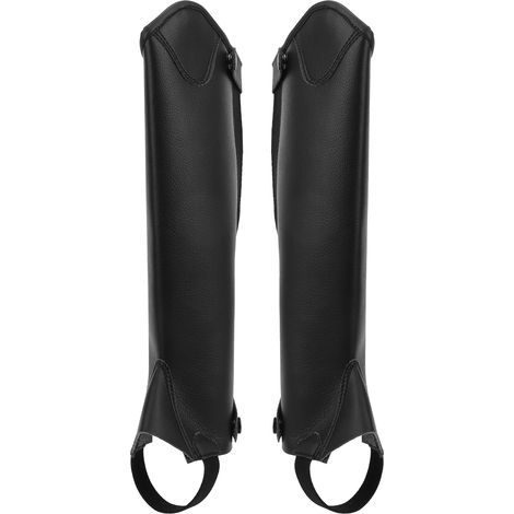 Demi-chap d'équitation pour enfants, protection intégrale en cuir fibreux, différentes tailles. (1/5)