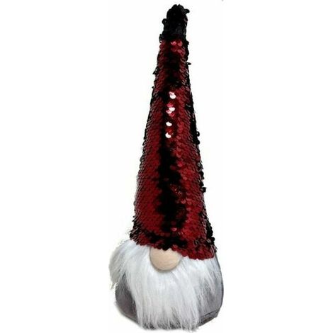 Gnome décoratif en bois 26cm – Canne décorative – Matériaux hypoallergéniques – Pour décoration intérieure et extérieure – LCD