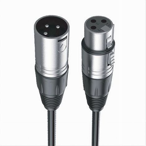 MaxTech - Cavo Xlr Maschio / Femmina 3 Pin Audio Prolunga Per Microfono Da 3 Metri Xlr-02 - (1/2)