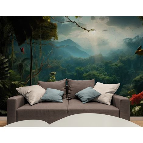Papier Peint Paysage - Vallée Enchantée - 150 x 250 cm (1/2)