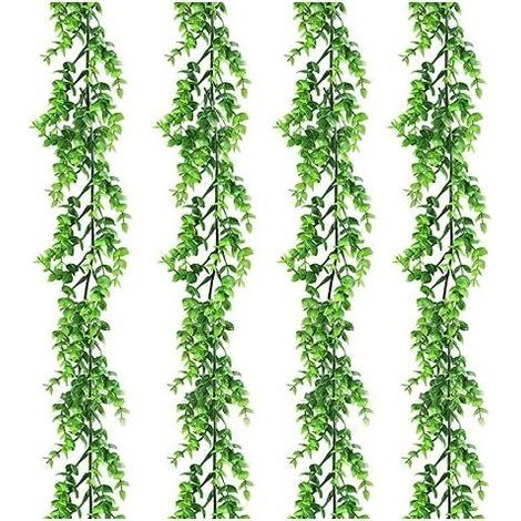 4 Pièces Plantes Artificielles Mur Vegetal Artificiel Interieur pour Vignes Faite à la Main Guirlande Mariage Verdure Arch Fond Lieres Artificielles Decoration Interieur (1/5)
