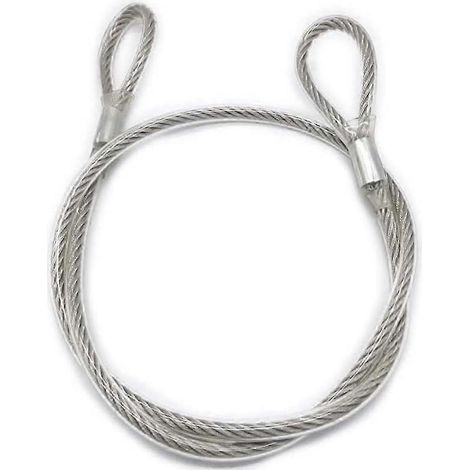 Corde de sécurité en acier inoxydable, corde de sécurité pour cadenas de bagages, corde de sécurité tressée légère, compatible avec les éclairages de scène DJ, les bagages de vélo, 4 mm x 3 m. (1/5)