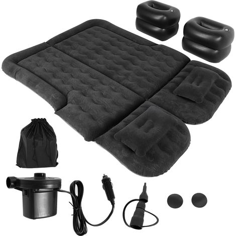 Eosnow Accessorio da campeggio per materassino da viaggio addensato gonfiabile per materasso ad aria per auto, nero