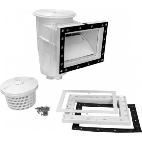 Skimmer per piscina prefabbricato Boca Standard copertura quadrata. astralpool.