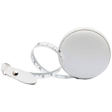 Retractable Leather Sewing Tape Measure, Small Tape Measure for Tailors and Designers, 1 Piece, 1.5 Meters Wide (White) (1/5)