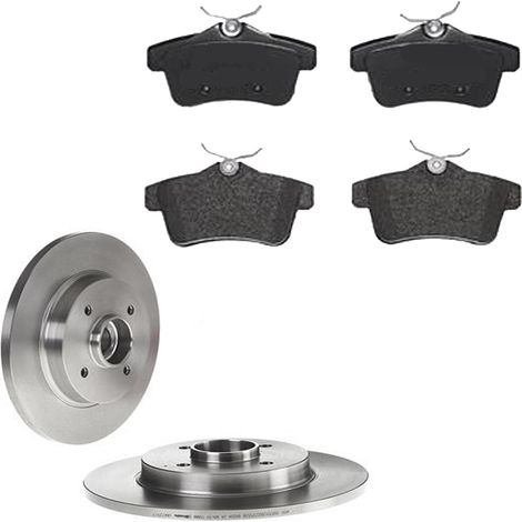 KIT FRENI POSTERIORI compatibile con PEUGEOT 3008 MPV / SPACEWAGON (0U) - DISCHI + PASTIGLIE OEM: P 61 114 / 17835C , 17835 /SOSTITUZIONE DIRETTA/BASSA POLVERE/SILENZIOSO