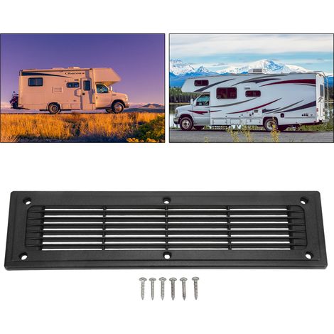 Grille d'aération rectangulaire 300x80mm pour ventilation de camping-car, bus, remorque et meuble de cuisine