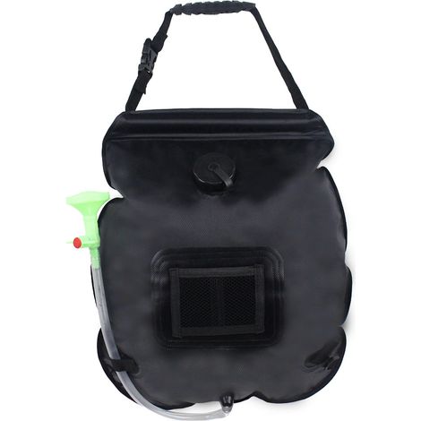 Sac de douche solaire 20L thermique avec tuyau détachable, douche portable pour randonnée et extérieur (1/3)