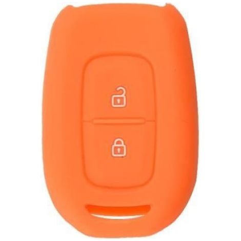 Coque clé,coque de voiture en Silicone souple, pour Renault Duster dacia scenic master megane, 2 boutons de - Type Bleu (1/4)
