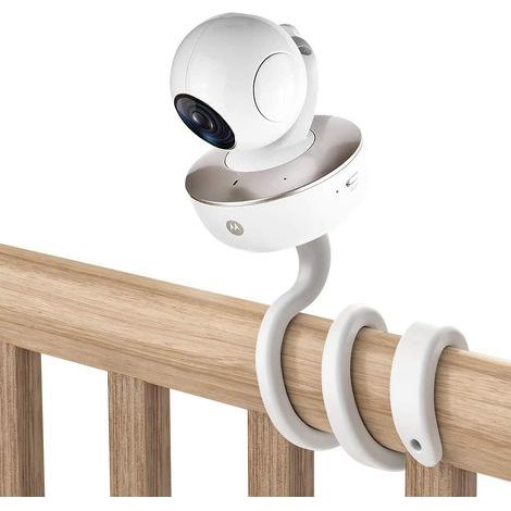 Universal Baby Monitor Mount, 1/4 Inch Thread, Tool-Free, Flexible, White, for Arlo and Motorola (1/5)