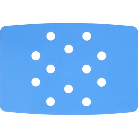 Duschstuhlkissen mit fester Polsterung, hält warm, blaues EVA-Perforationsdesign, tragbares Duschhockerkissen