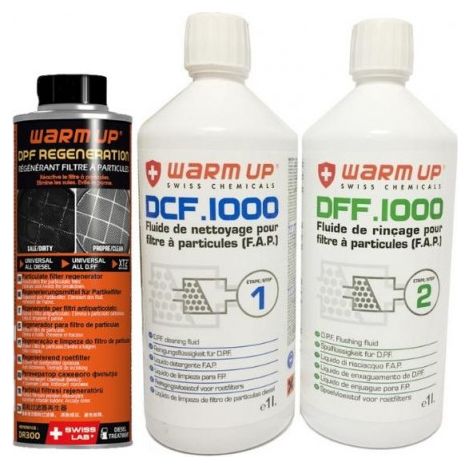Warm up Recharge pour kit de nettoyage FAP ( 3 produits )
