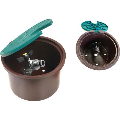 Dymo 260 Hydrantenbox braun mit drehbarem Ventil (1/5)
