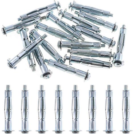 10 Pince Cheville Molly, Acier Zingué, M5x71mm, Pour Placo Et Cloison Sèche (1/5)