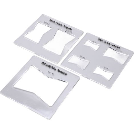 3 Gabarits Papillon pour Découpe Bois avec Accessoires Routage et Modèles Décoratifs