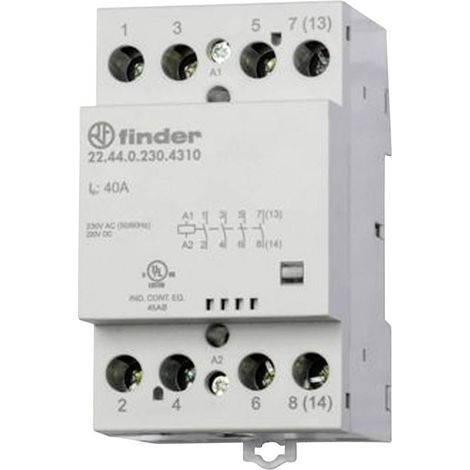 Finder 22.44.0.024.4310 Contactor negro 40A 24V