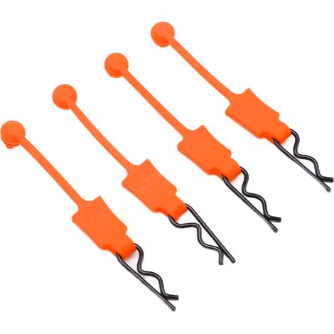 Kit de remplacement universel de 4 boulons de carrosserie pour voitures télécommandées (orange)