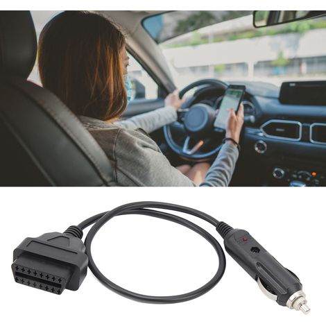 OBD2-Notstromkabel für 12-V-Gleichstrom-Kfz-Steuergeräte mit Zigarettenanzünderadapter auf OBD-Buchse (1/5)