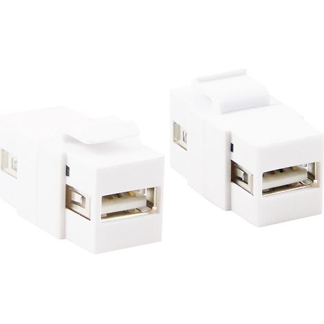 LogiLink Keystone Acoplador En Línea Usb2.0-A Hembra Usb2.0-A Hembra
