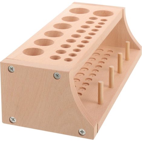 Simple and Classic Wooden Tool Rack, Tool Holder, Storage Organizer, Handmade Creation for Leather Tools at Home (1/5)