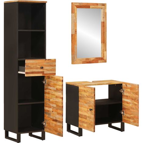 Maison Exclusive - Badezimmer Sets mit Schubladen mit Regal Natur