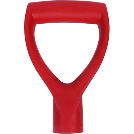 Manche de pelle, fourche de jardin, manche de pelle en forme de D, manche en plastique, convient aux outils de creusement et de ratissage, noir.