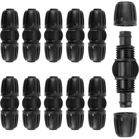 10 pièces connecteurs Droits connecteurs Goutte à Goutte raccords de Tuyau d'eau 16mm PE Tuyau Tuyau d'eau Goutte à Goutte système d'irrigation (1/4)