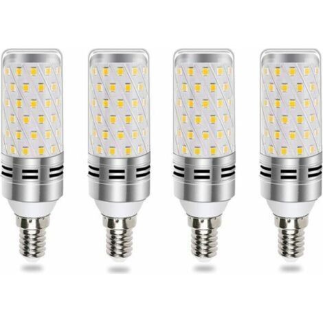 Ampoule E14 LED 16W Blanc Froid 6000K, Équivalent Halogène E14 100W 120W, 1600LM, 360° Lumiere, AC 175-265V, Ampoule E14 Bougie LED pour Lustre/Applique/Lampe Chevet, non-dimmable, lot de 4 (1/5)