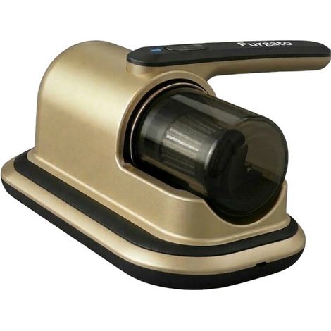 Aspirateur anti-acariens - Lampe UV - Chargeur USB - Aspirateur à main - Élimine bactéries - Pour matelas - Rose (1/5)