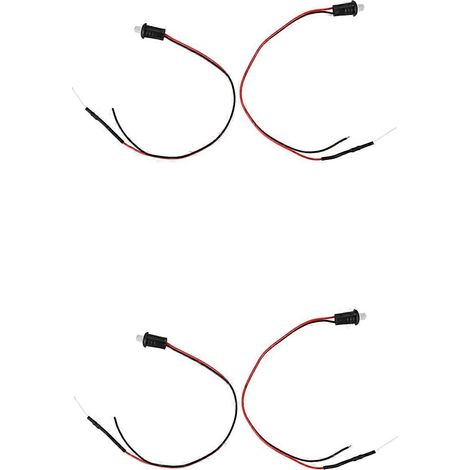3 blinkende LED-Attrappen-Alarmleuchten (rot) zur Befestigung am Armaturenbrett (12V) (1/5)