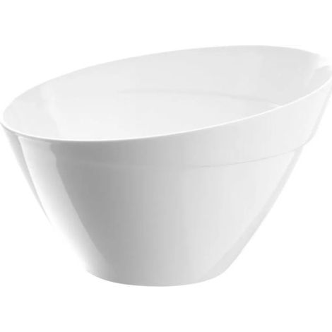Bol BALANCE APS 84042, Ø 24,5 cm, hauteur 15 cm, 2,5 litres, mélamine, avec pieds antidérapants, blanc (1/2)