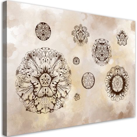Tableau sur toile Formes géométriques florales 60x40 (1/5)