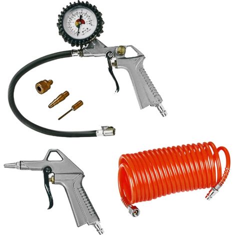 Pistola e tubo aria compressa Kit 3 Pz Vinco 60617