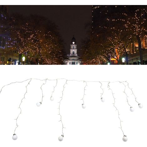 Guirlande lumineuse de 60 ampoules LED G50, étanche pour l'extérieur, idéale pour décorer une cour, un mariage, un festival, une villa ou une pelouse, conforme aux normes britanniques. (1/5)
