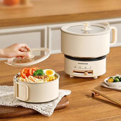 Cuiseur à riz pliable de 1,8 L, cuiseur à riz multifonctionnel pour usage domestique (1/5)