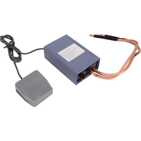 Langue cible : Chinois simplifié. Résultat de la traduction : Mode de soudage automatique. Alerte de température élevée. Soudeuse par points portable haute puissance 5 000 W. Prise standard européenne (1/5)