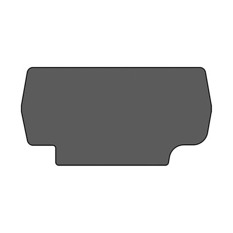 Plaque d'extrémité grise pour borne à ressort 6mm² type PushFit - IMO
