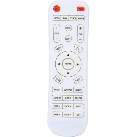 Projector controller, durable white remote control DC 3V Mini HD for (1/5)