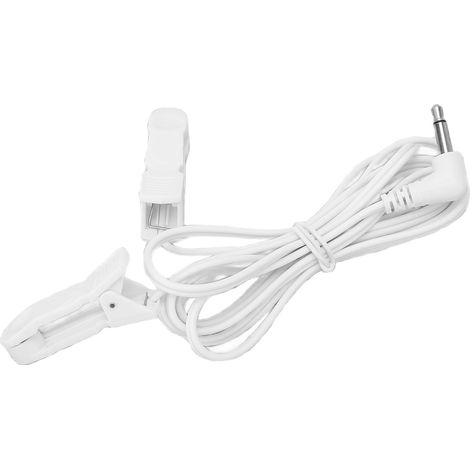 Câble d'électrode TENS 3,5 mm avec pinces pour oreilles pour appareil de physiothérapie et électrostimulation (1/5)