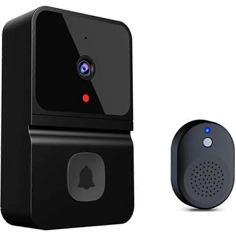 Sonnette vidéo intelligente, sans fil Wi-Fi avec caméra et détection de mouvement (1/5)