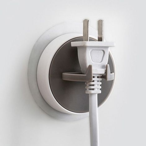Soportes para maquinillas de afeitar de ABS sin necesidad de taladrar, con espacio para guardar el cable de alimentación, para el baño. (1/5)