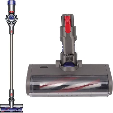 Cepillo de aspiradora V10 V11, rodillo para alfombras con LED y motor independiente, ABS suave. (1/5)