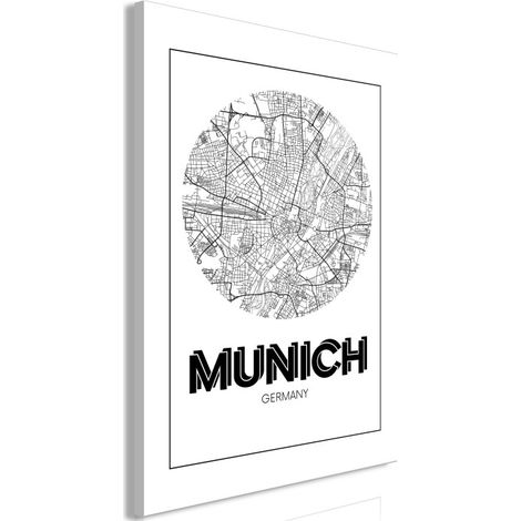 Tableau Imprimé "Retro Munich" 60 x 90 cm (1/2)