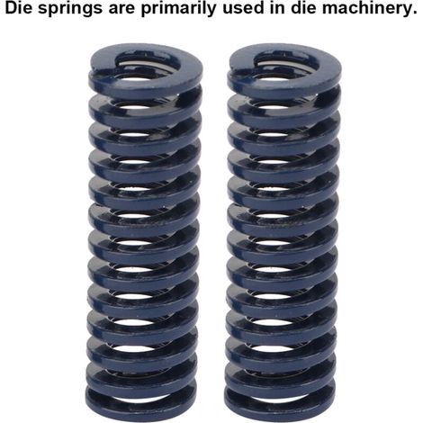 Stück Hochpräzisions-Formfeder aus blauem Stahl 10x50mm für leichte Lasten (Außendurchmesser 10mm, Innendurchmesser 5mm)