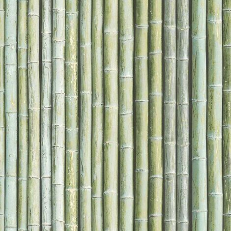 Galerie Organic Textures Bamboo Green Wallpaper Naturistic Paste The Wall Vinyl (1/4)