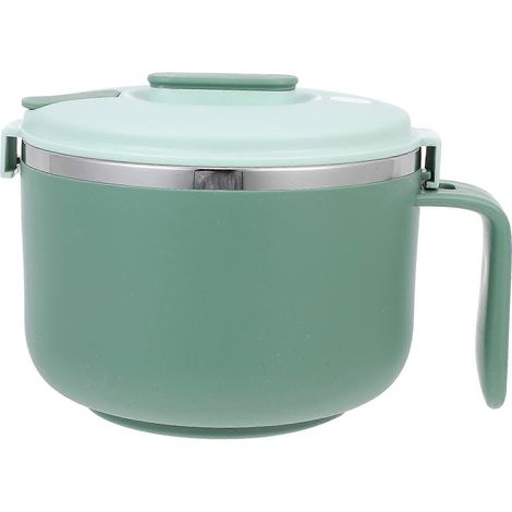 Bol alimentaire en acier inoxydable compatible avec un usage domestique, bol à nouilles grande capacité (1/5)