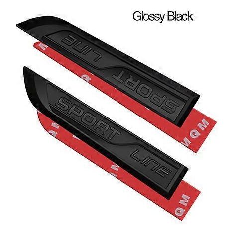 Lot de 2 emblèmes latéraux de voiture en métal, style SPORT LINE, pour carrosserie, compatibles avec Karoq, Kodiaq, Rapid, Yeti, Octavia, Superb, Fabia et Skoda. Couleur : 3 (1/4)